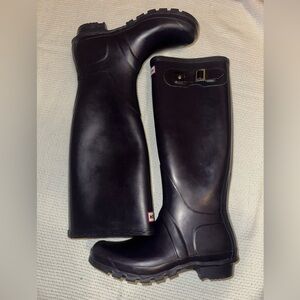 Tall Hunter Purple Women's Winter & Rain Boots